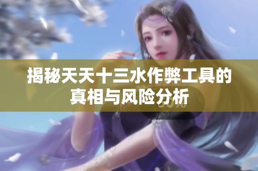 揭秘天天十三水作弊工具的真相与风险分析