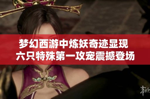 梦幻西游中炼妖奇迹显现 六只特殊第一攻宠震撼登场