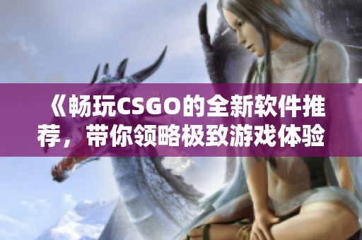 《畅玩CSGO的全新软件推荐，带你领略极致游戏体验》