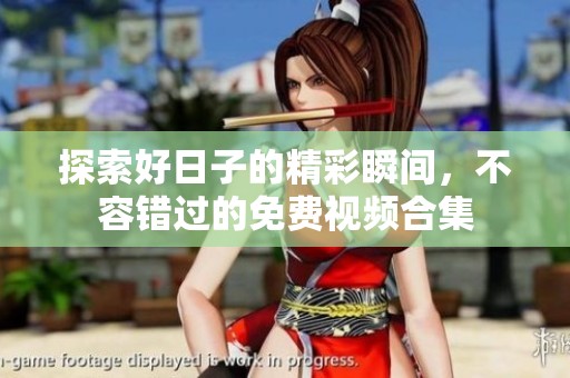 探索好日子的精彩瞬间，不容错过的免费视频合集