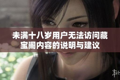 未满十八岁用户无法访问藏宝阁内容的说明与建议