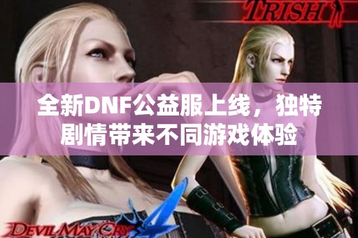 全新DNF公益服上线，独特剧情带来不同游戏体验