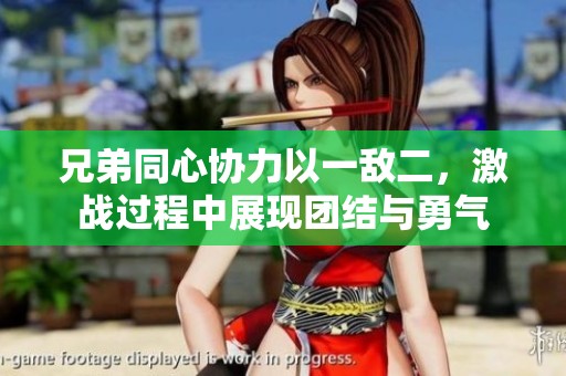 兄弟同心协力以一敌二，激战过程中展现团结与勇气
