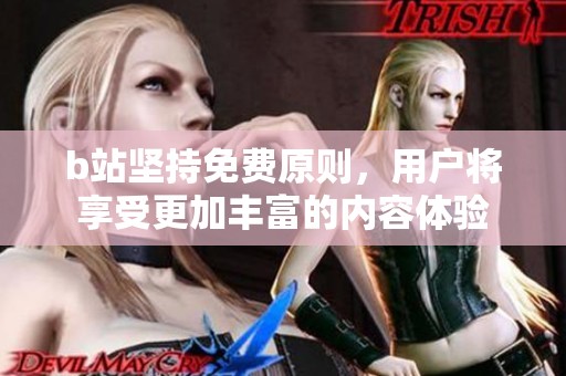 b站坚持免费原则，用户将享受更加丰富的内容体验