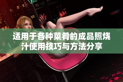 适用于各种菜肴的成品照烧汁使用技巧与方法分享