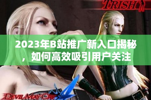 2023年B站推广新入口揭秘，如何高效吸引用户关注