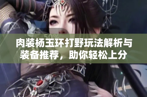 肉装杨玉环打野玩法解析与装备推荐，助你轻松上分