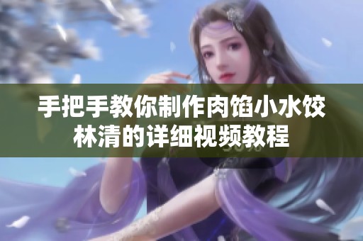 手把手教你制作肉馅小水饺林清的详细视频教程