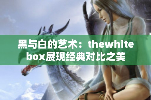 黑与白的艺术：thewhitebox展现经典对比之美