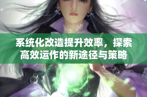 系统化改造提升效率，探索高效运作的新途径与策略