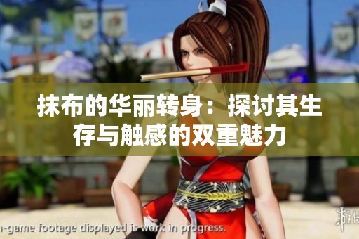 抹布的华丽转身：探讨其生存与触感的双重魅力