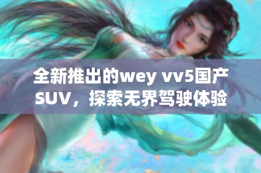 全新推出的wey vv5国产SUV，探索无界驾驶体验