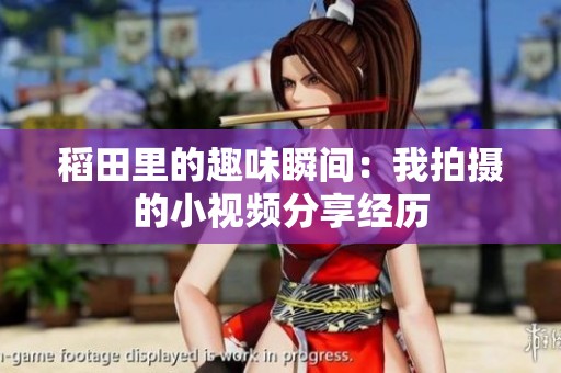 稻田里的趣味瞬间：我拍摄的小视频分享经历