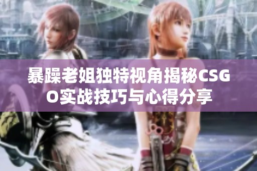 暴躁老姐独特视角揭秘CSGO实战技巧与心得分享