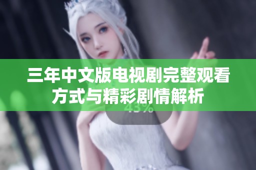 三年中文版电视剧完整观看方式与精彩剧情解析