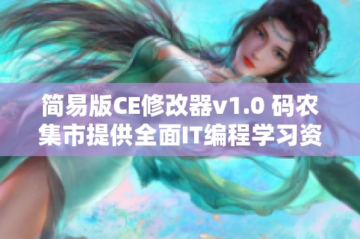 简易版CE修改器v1.0 码农集市提供全面IT编程学习资源分享