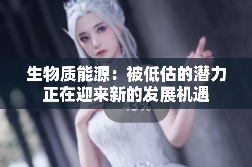 生物质能源：被低估的潜力正在迎来新的发展机遇