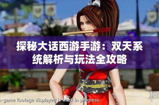 探秘大话西游手游：双天系统解析与玩法全攻略