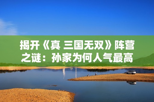 揭开《真 三国无双》阵营之谜：孙家为何人气最高