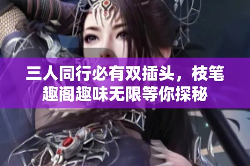 三人同行必有双插头，枝笔趣阁趣味无限等你探秘