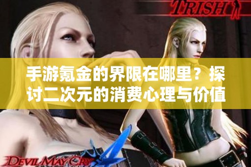 手游氪金的界限在哪里？探讨二次元的消费心理与价值观