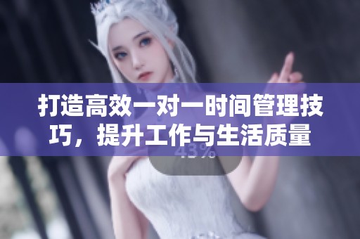 打造高效一对一时间管理技巧，提升工作与生活质量