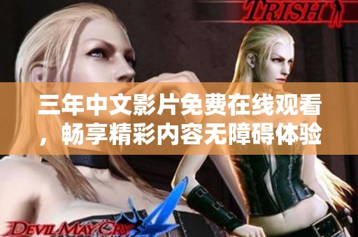三年中文影片免费在线观看，畅享精彩内容无障碍体验