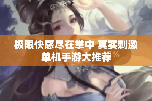 极限快感尽在掌中 真实刺激单机手游大推荐