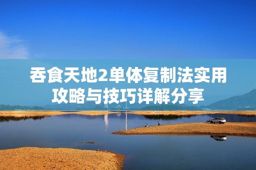 吞食天地2单体复制法实用攻略与技巧详解分享