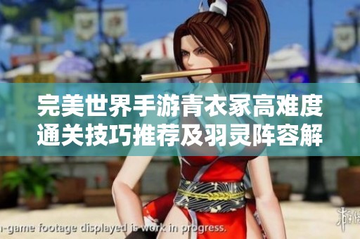 完美世界手游青衣冢高难度通关技巧推荐及羽灵阵容解析