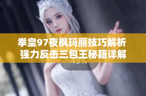 拳皇97夜枫玛丽技巧解析 强力反击三包王秘籍详解