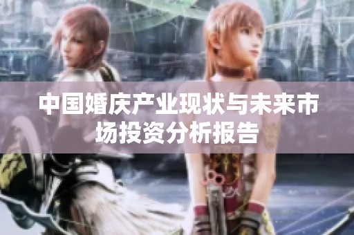 中国婚庆产业现状与未来市场投资分析报告
