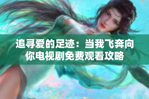 追寻爱的足迹：当我飞奔向你电视剧免费观看攻略