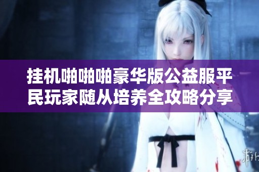 挂机啪啪啪豪华版公益服平民玩家随从培养全攻略分享
