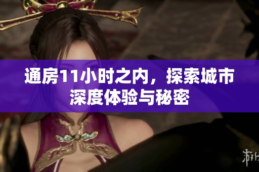 通房11小时之内，探索城市深度体验与秘密