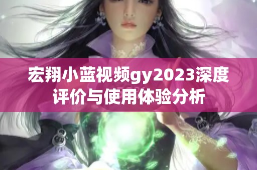宏翔小蓝视频gy2023深度评价与使用体验分析