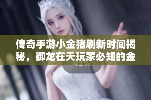 传奇手游小金猪刷新时间揭秘，御龙在天玩家必知的金猪出处与攻略解析