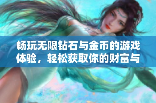 畅玩无限钻石与金币的游戏体验，轻松获取你的财富与乐趣