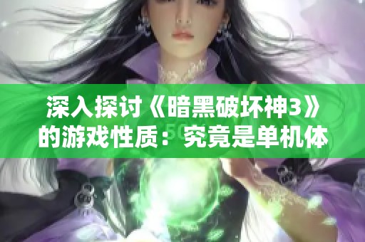 深入探讨《暗黑破坏神3》的游戏性质：究竟是单机体验还是依赖网络的多人冒险
