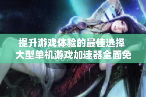 提升游戏体验的最佳选择 大型单机游戏加速器全面免费服务汇总