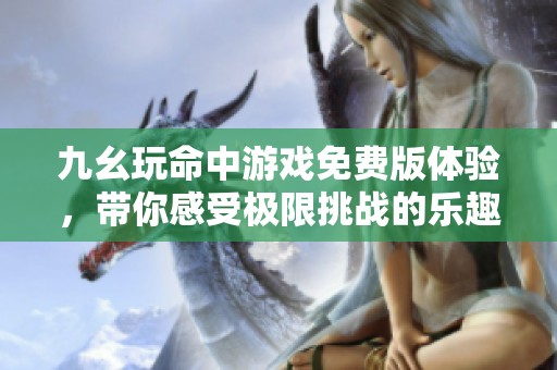 九幺玩命中游戏免费版体验，带你感受极限挑战的乐趣与激情