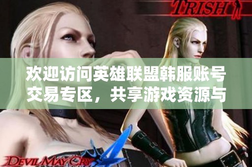 欢迎访问英雄联盟韩服账号交易专区，共享游戏资源与心得交流平台