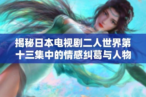 揭秘日本电视剧二人世界第十三集中的情感纠葛与人物成长历程
