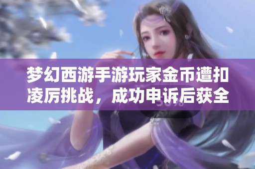 梦幻西游手游玩家金币遭扣凌厉挑战，成功申诉后获全额找回的经历分享
