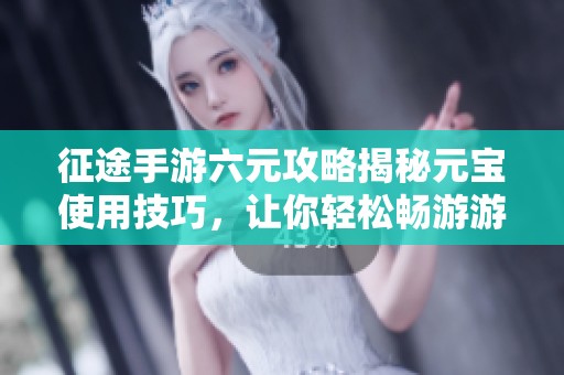 征途手游六元攻略揭秘元宝使用技巧，让你轻松畅游游戏世界无后顾之忧