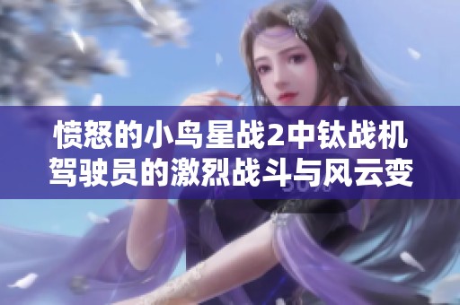 愤怒的小鸟星战2中钛战机驾驶员的激烈战斗与风云变幻探秘之旅