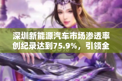 深圳新能源汽车市场渗透率创纪录达到75.9%，引领全球产业发展新趋势