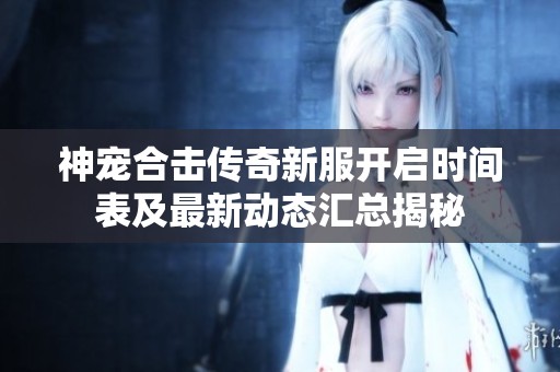 神宠合击传奇新服开启时间表及最新动态汇总揭秘
