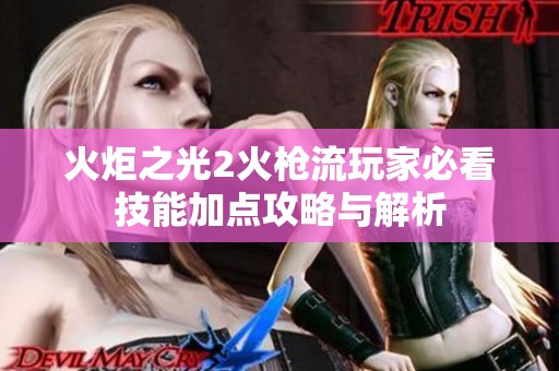 火炬之光2火枪流玩家必看技能加点攻略与解析