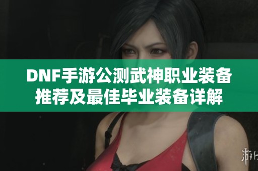 DNF手游公测武神职业装备推荐及最佳毕业装备详解
